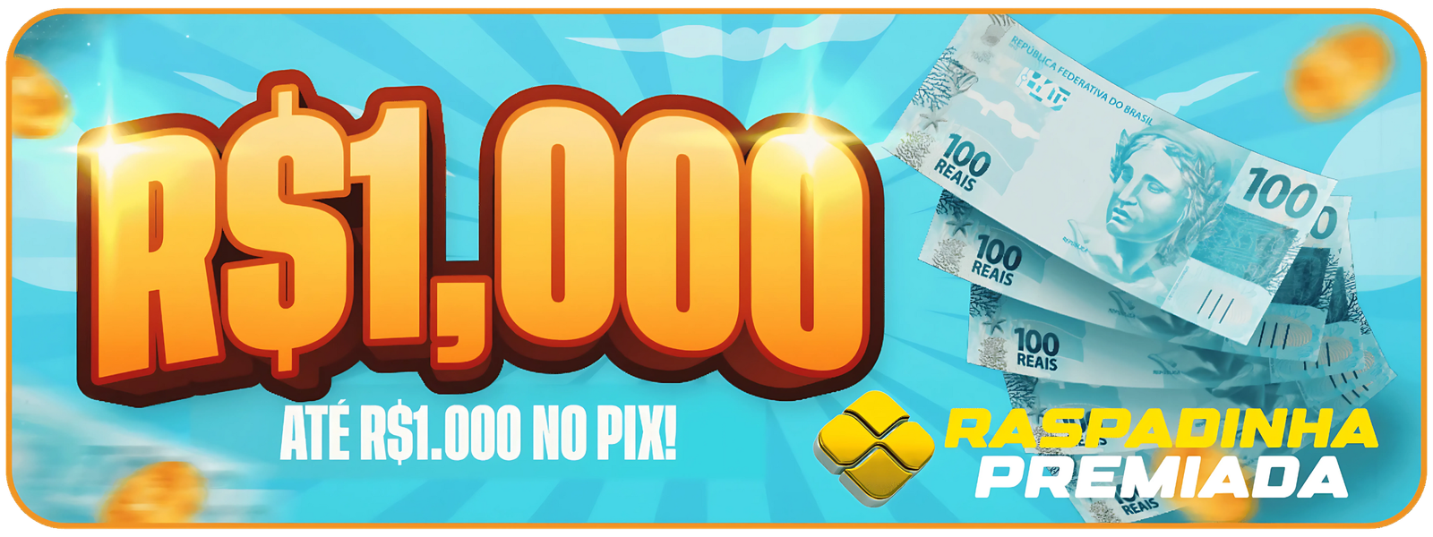 🔥 PIX TURBINADO - R$ 1,00 - PRÊMIOS DE ATÉ R$1.000,00